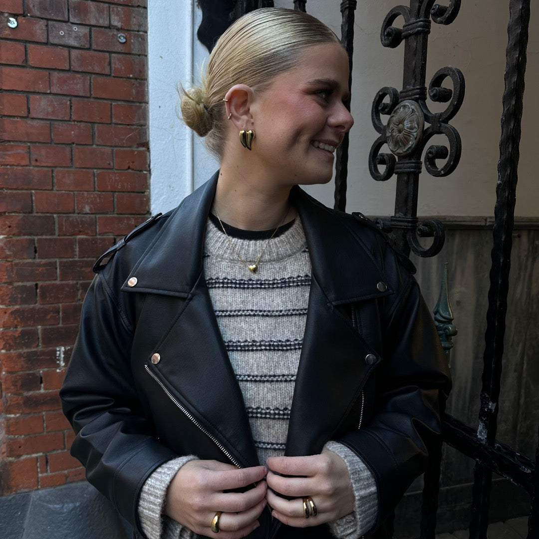 Baía Jewellery - Amor halskæde, 42+3 cm - Rustfrit stål PVD guldbelægning